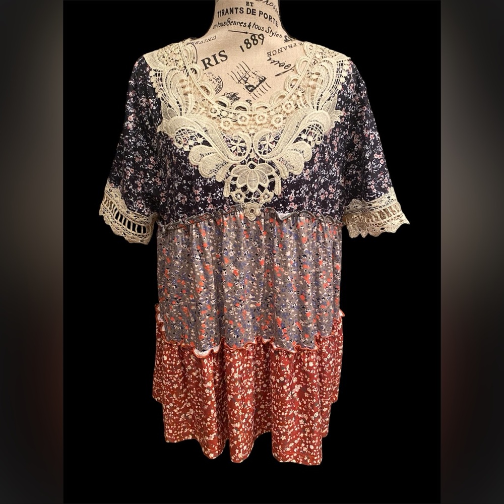 Crochet Babydoll Shirt